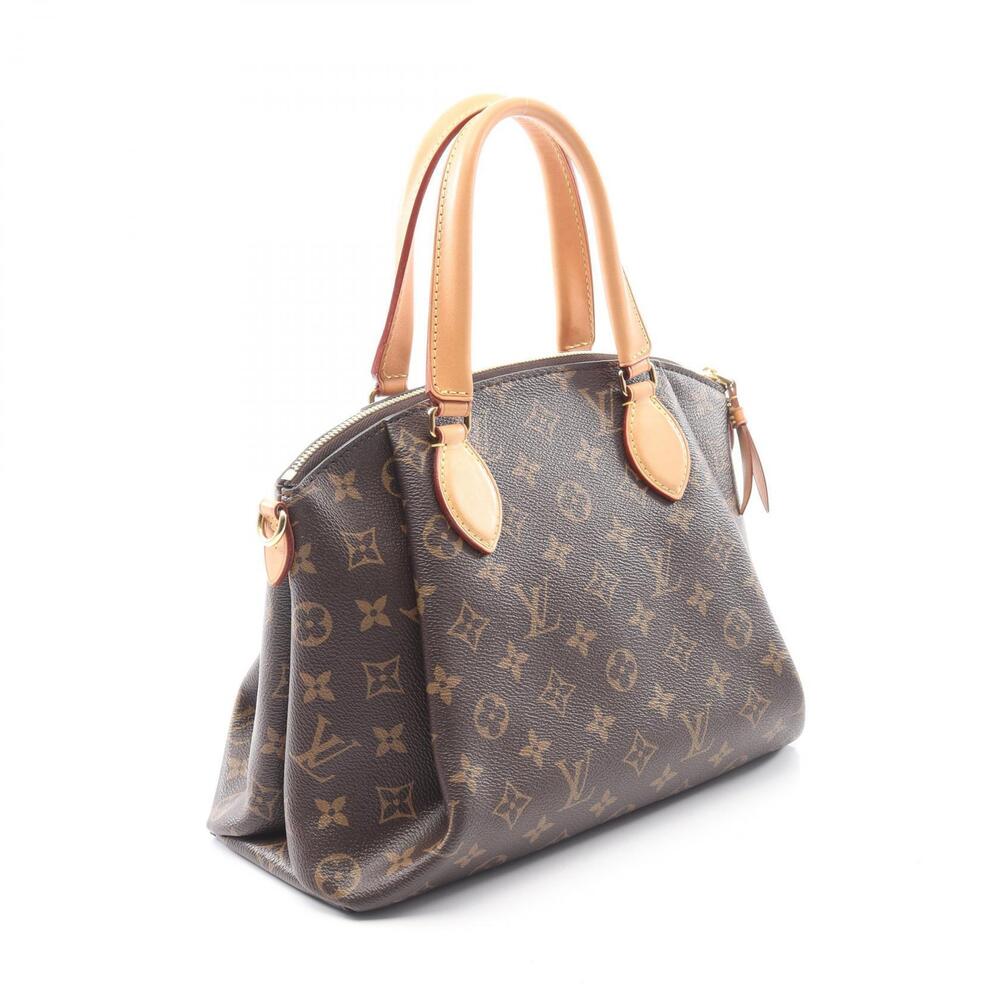 Louis Vuitton Rivoli Handbag Canvas Leather Monogram Brown